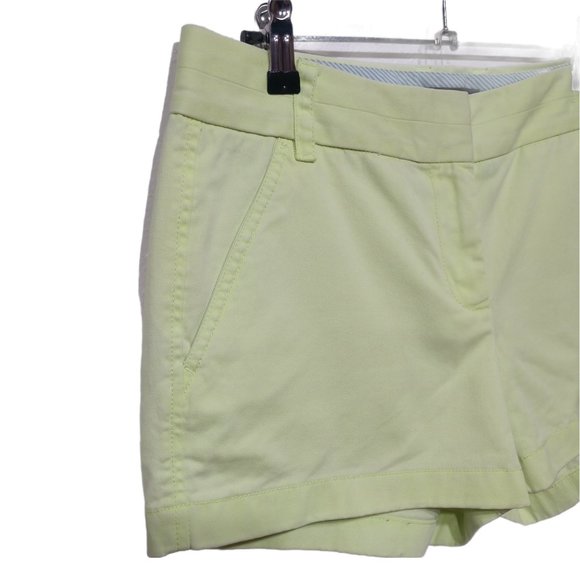 J. Crew Lime Green 3" Classic Chino Shorts Size 4 - Picture 4 of 11